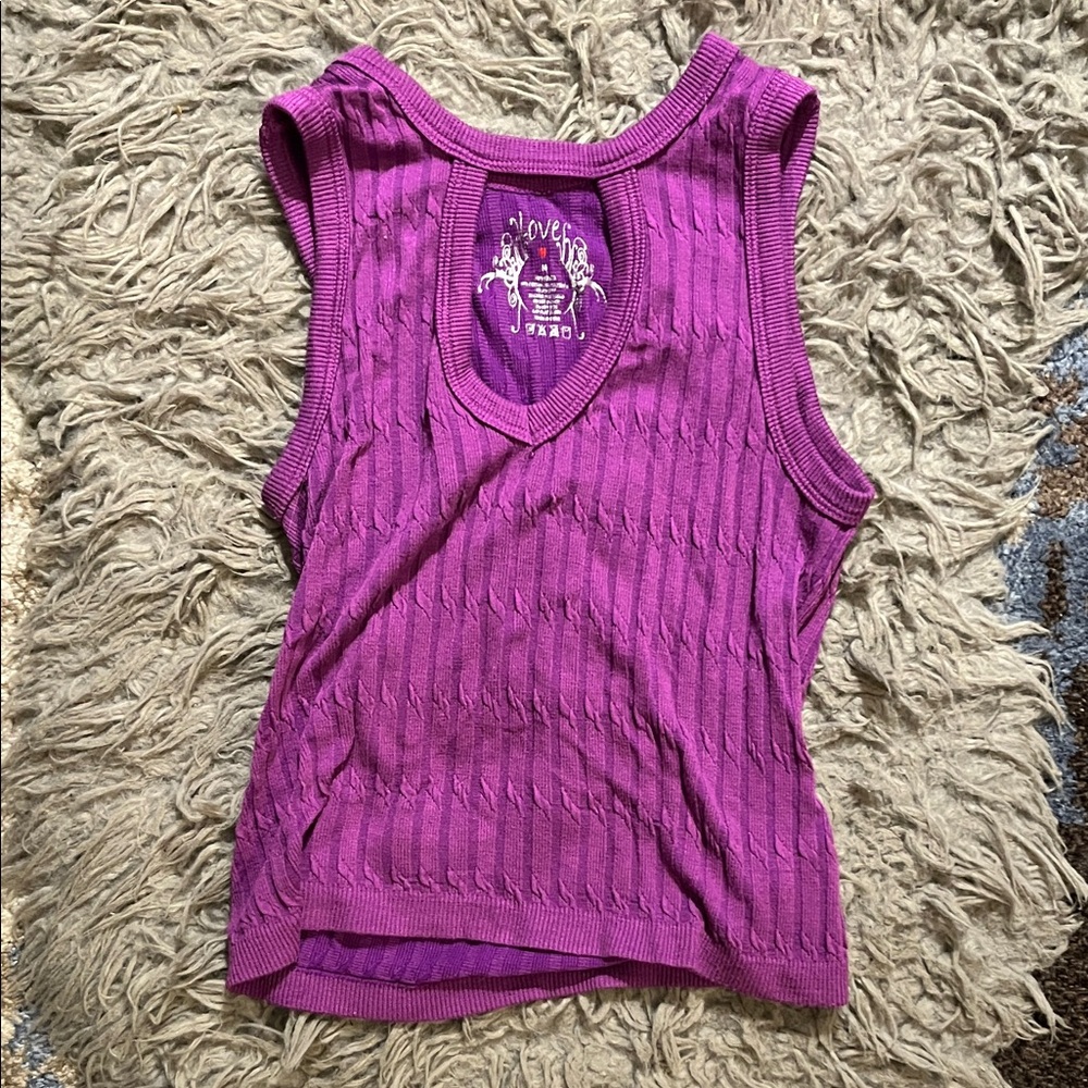 Love Tree Women's Vibrant Purple Tank Top